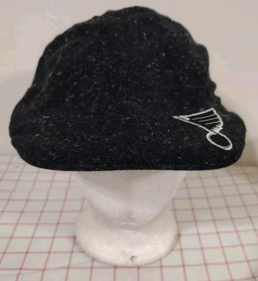 STL Blues NHL Newsboy Cabbie Baker Boy Gorra Sombrero Negro Para Hombres Bordado Flexfit Foto 2 de 4