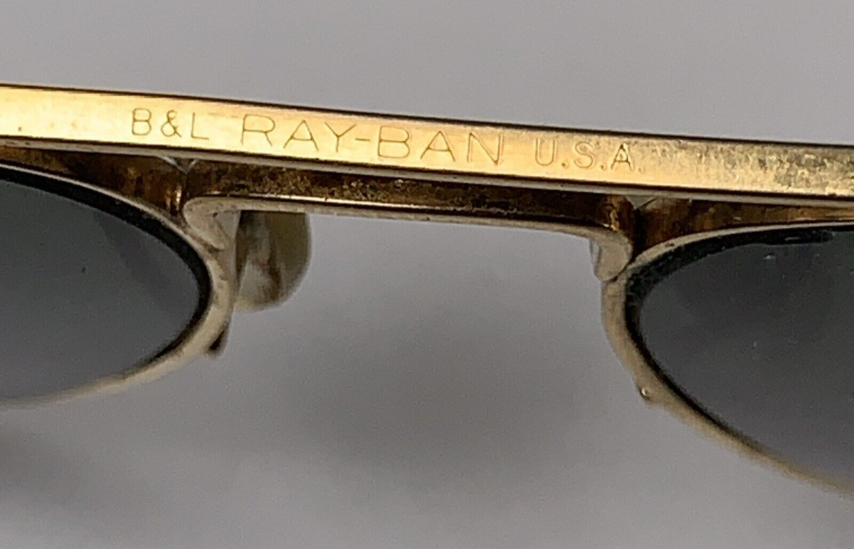 B&L Ray Ban Aviator Sunglasses 58 14 Vintage Gold Frame Case | eBay