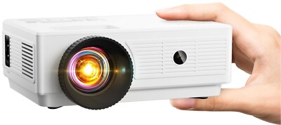 HD 1080P Portable Bluetooth Mini Home Movie Theater Projector