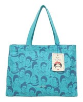 Fritzi Aus PreußEn Canvas Shopper Schultertasche Frida Heads Petrol