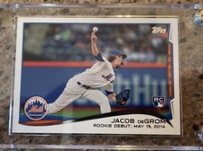 Topps 2014 Jacob DeGrom Updated Series Rookie Card Us-57.