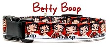  Betty Boop dog collar handmade adjustable buckle collar 5/8" wide or leash 