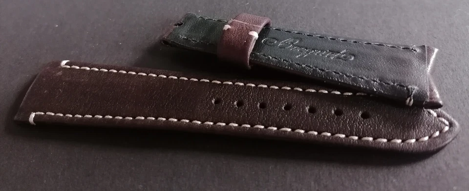 BREGUET TYPE CINTURINO WATCH STRAP BROWN MARRONE mm.21 - Imagem 2 de 4