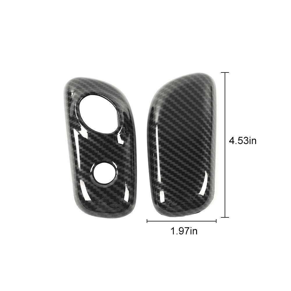 Carbon Fiber Gear Shift Knob Head Trim Cover Skin For Ford F150 Raptor 2009-2014