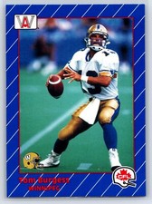 1991 All World CFL French Tom Burgess Winnipeg Blue Bombers #102