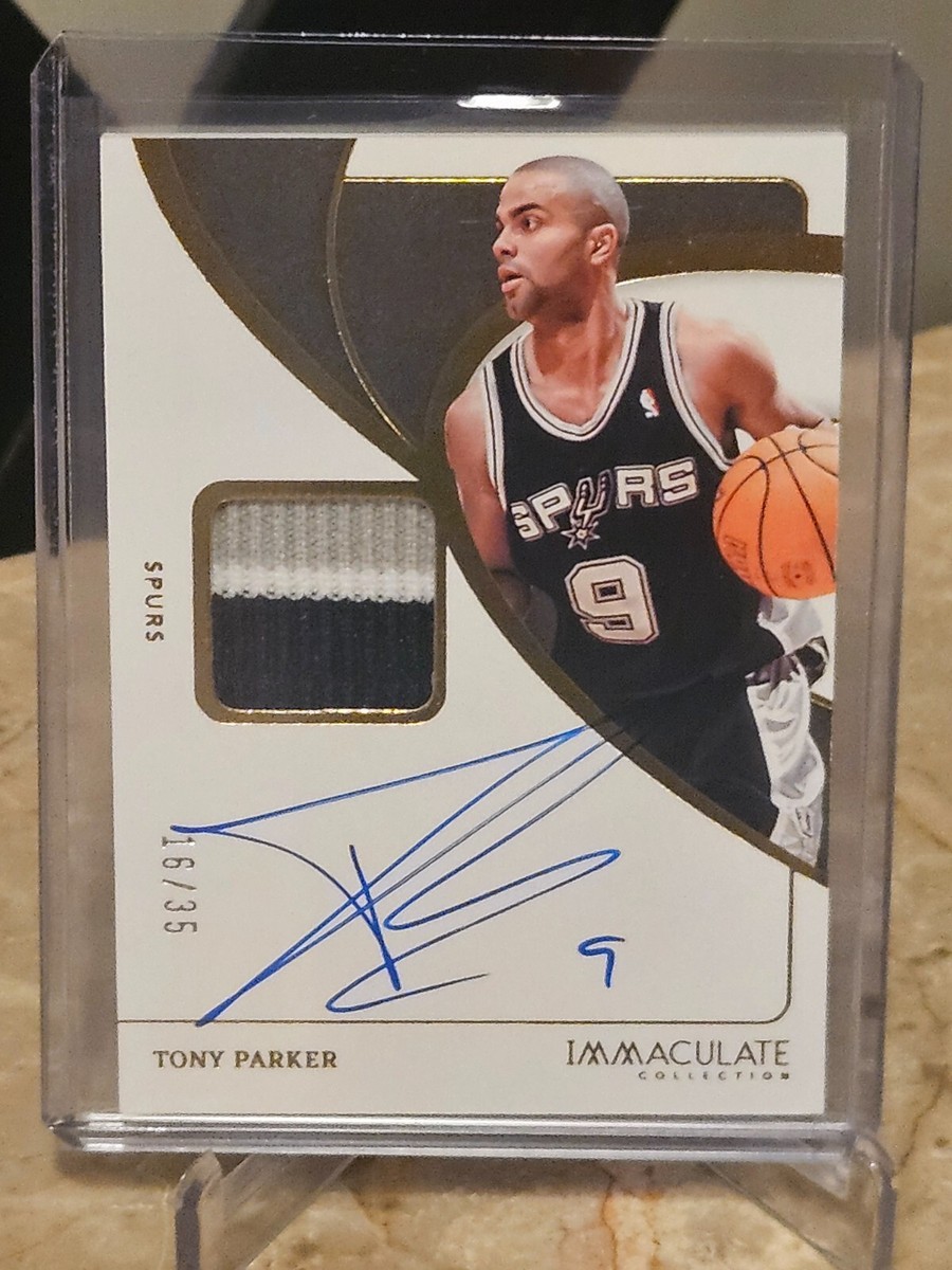 2023-24 Panini Immaculate Tony Parker Patch On Card Auto /35