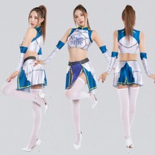 Cool Tights Cosplay bodysuit 5pcs Shiny Japanese Anime Chunli Costume Roleplay