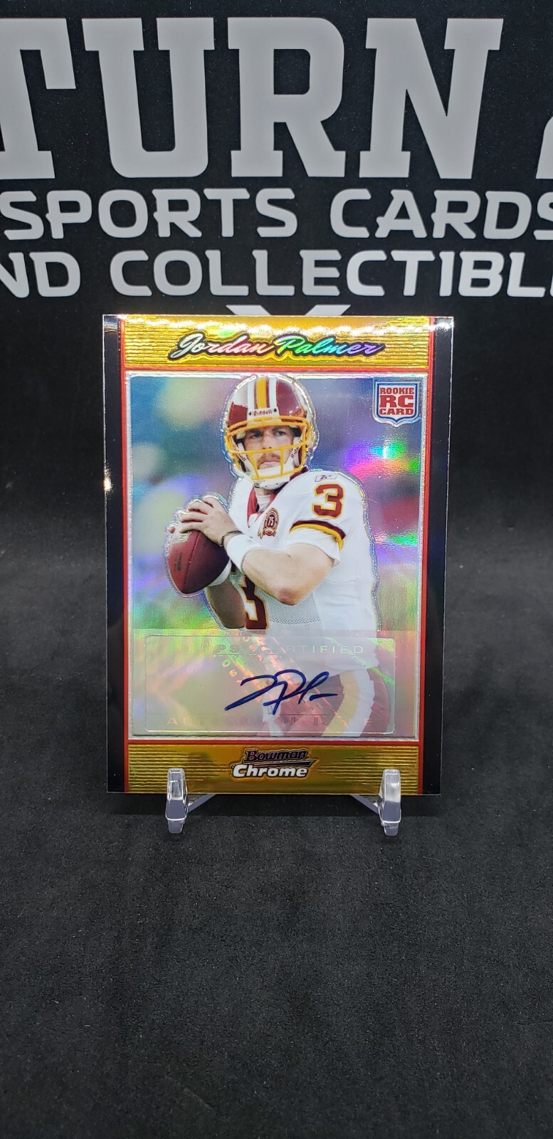 Jordan Palmer Bowman Chrome #BC63 Gold Refractor-Autograph