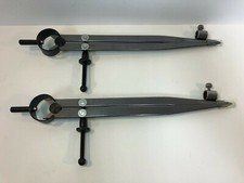 LOT OF 2 ZLKSKER 8-Inch Adjustable Lockable Steel Divider Wing Leather Compass