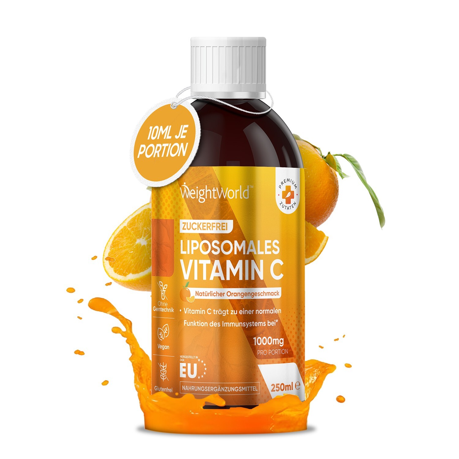 Vitamin C - Liposomal - 250ml Tropfen - Immunsystem, Knochen & Muskelgesundheit
