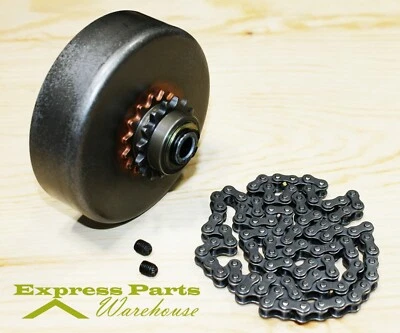 OEM-GT Heavy Duty Centrifugal Clutch 15 Teeth 1'' Bore #35 Chain. Go Kart Mini Bike.