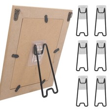 6 Pcs Picture Frame Stand, Table top easel, Stainless Steel Picture Holder St...