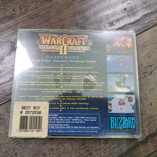 *NEW/SEALED* WarCraft II Tides of Darkness Shareware Version PC (CD-ROM) - Picture 5 of 6