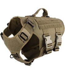 ICEFANG Tactical Dog Operation Harness Buckle,Dog Molle Vest Handle Size XL