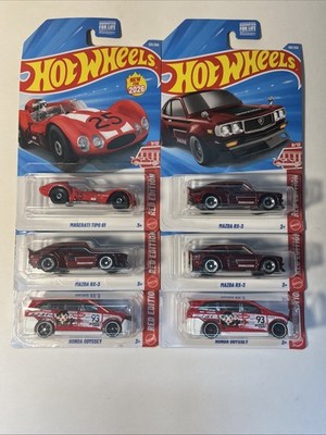 Hot Wheels Red Edition Honda Odyssey Mazda Maserati Target Exclusive J Case X6