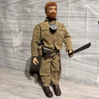 Vintage 70s GI Joe Adventure Team Flocked Red Hair Sea/Land Figure Khaki Outfit