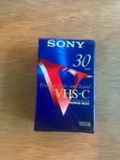 Sony VHS-C Tape 30 Minute Brand New Sealed Premium Grade TC-30VHGL