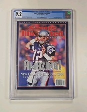 Tom Brady CGC 9.2  2002 Sports Illustrated Presents Newsstand 1st Super Bowl Win