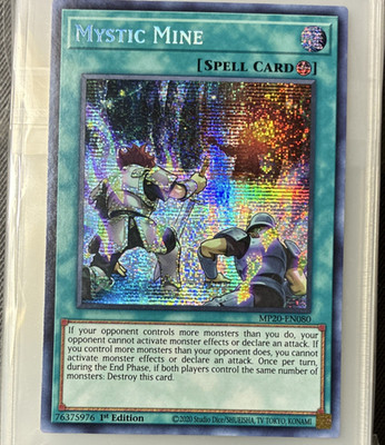 Konami Mystic Mine Spell Card MP20 1st Edition MP20-EN080 Holo 2 Cards English