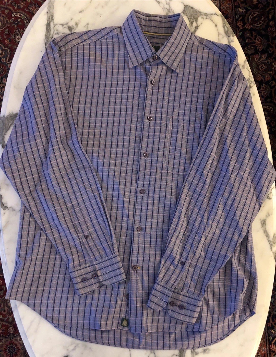 Robert Talbott Plaid Button-down Shirt 100% Cotto… - image 2