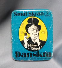alte Blechdose Kautabak Danska Smal-Skraa 7 Grimm & Triepel Nordhausen ca. 1930