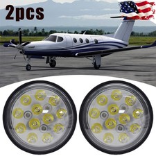 2 Super Bright For Ge45094591 Par36 Led Aircraft Airplane Landing Taxi Light