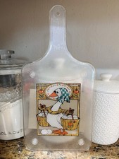 Vintage Goose Cutting Board NOS Sealed 9x7 90...