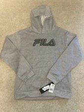 Fila Youth XL 18 Core Performance Hoodie Sweatshirt, Medium Gray, NWT
