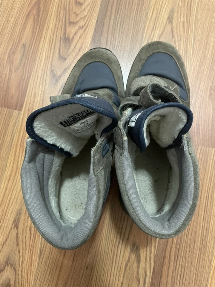 L.L. Bean Thinsulate ботинки мужские 11 замши снег крюк петля изолированный серый - Изображение 2 из 4