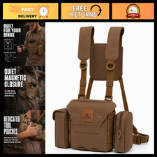 Binocular Harness Chest Pack - Adjustable Bino Rig for Hunting  Outdoor Activit