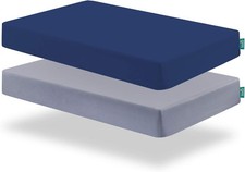 Crib Sheets Fitted for Boys, 2 Pack Crib Sheet Fits for Standard Crib Mattress,