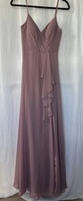 NWT Azazie Akita Women’s Size 2 Occasion Dress Long  Strap Mauve Bridesmaid