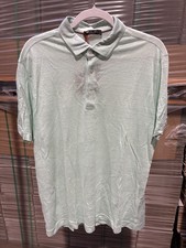 Loro Piana Men's Linen Polo Shirt in Mint Green - Size L - NWT