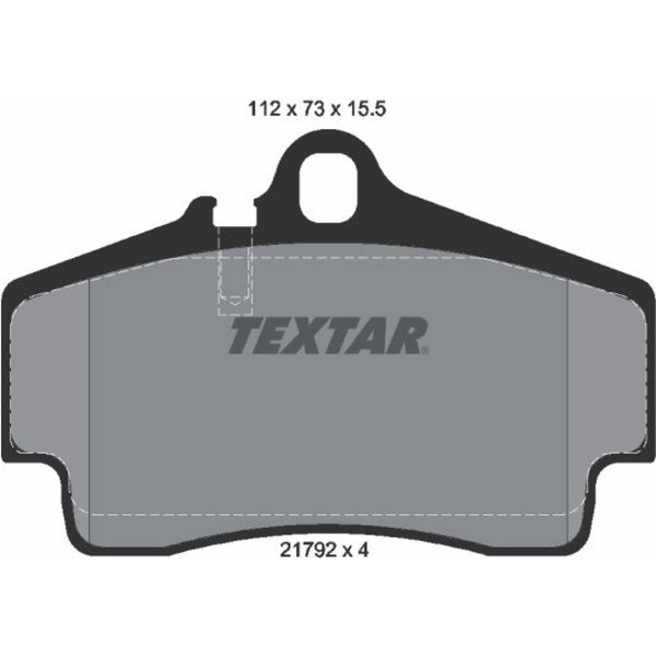 Textar 2179203 Bremsbelagsatz FüR Porsche 911 Boxster Cayman 986 987 996 997-image