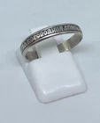 Vintage men's ring sterling silver925 Size7.75 .Weight 1.35 g.Prayer in Russian.