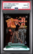 2024 Panini Three & Two Jackson Merrill RC Downtown SSP Padres Gem Mint PSA 10