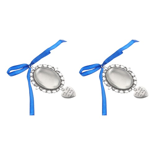 2 Pcs Metal Necklace Photo Frame Charms Photo Pendant Trays for Jewelry - Bild 11 von 12