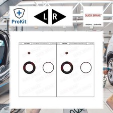 2x ORIGINAL® Quick Brake Reparatursatz, Bremssattel Vorne, Hinten für Ford KA