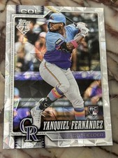 2026 Topps Series 1 - Diamante Foil #116 Yanquiel Fernandez -Colorado Rockies RC