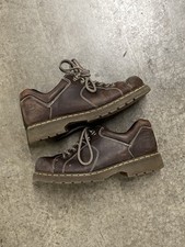 Dr Martens 6 Eye Chunky Oxford Brown Leather 12312 Shoes Doc Mens 14 Y2K 90s