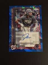2025 Topps Chrome Sapphire  James Wood Auto /199  RC Rookie Nationals 🔥