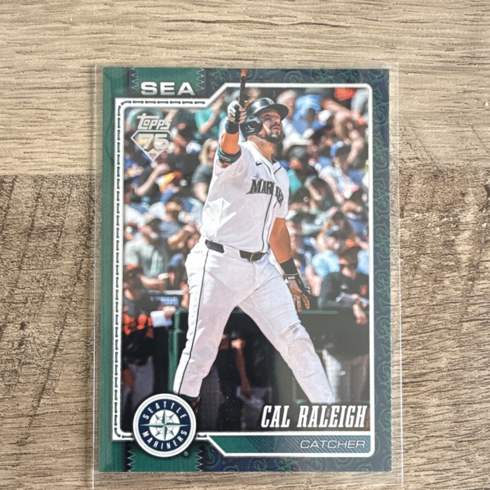 Topps 2026 Series 1 Cal Raleigh #140 Seattle Mariners Team Color Match Border
