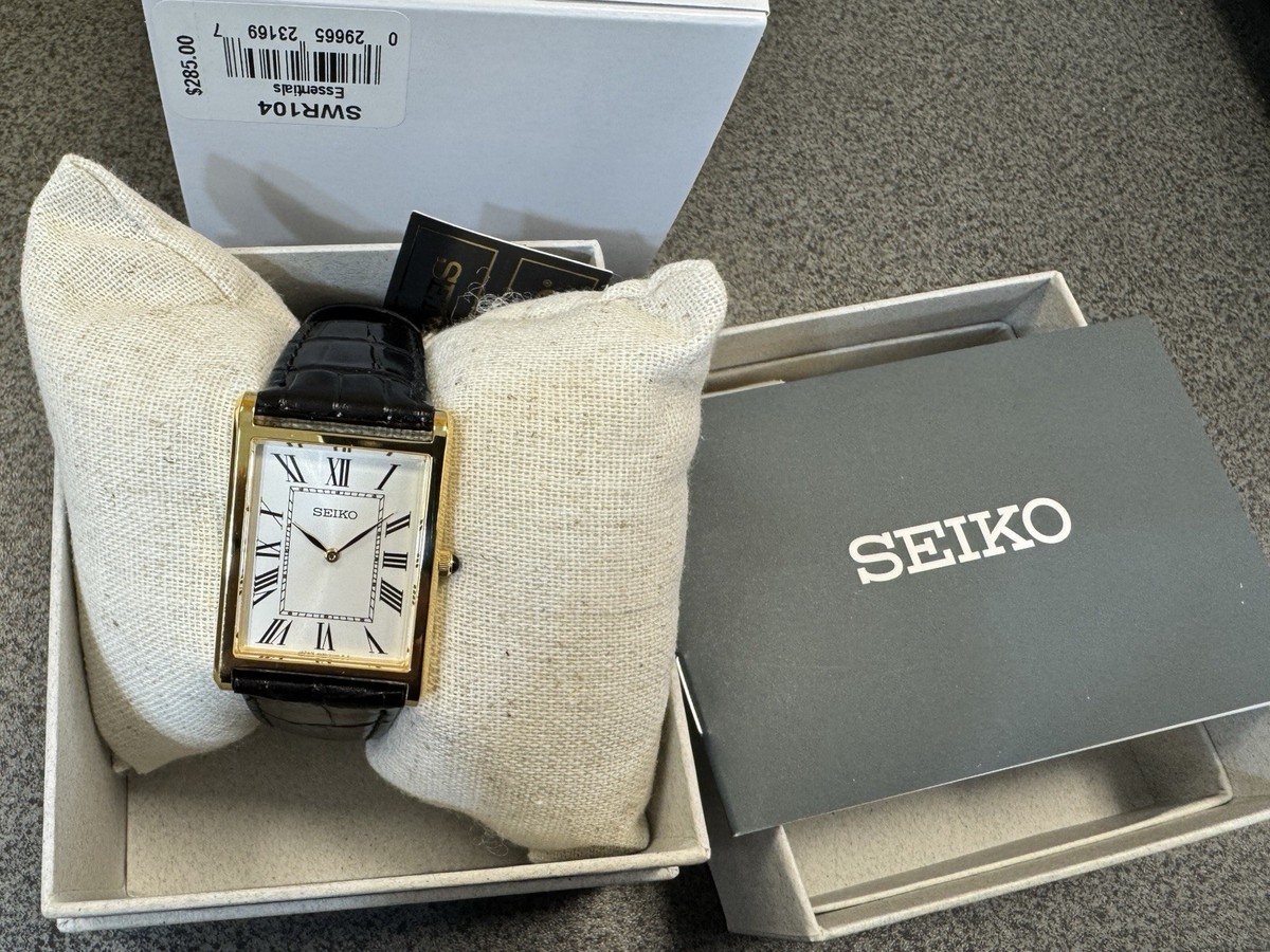 Seiko Essentials Gold Men's Sapphire Crystal Watch - SWR104 Made