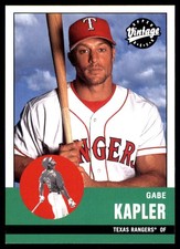 Gabe Kapler 2001 Upper Deck Vintage #87 Rangers MLB READ FREE SHIP AutographDen