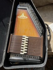 Oscar Schmidt 15 EBH/R Autoharp Sunburst Vintage 1979 w/ Case Tuning Wrench