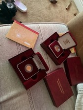 2x. 2002 Queen Elizabeth II Golden Jubilee 22ct Half Sovereign. Proof Coa Boxed
