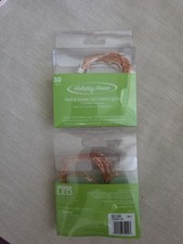  2 Holiday Home Red/Green LED 30 Seed Lights-Wreaths or Centerpieces Fairy