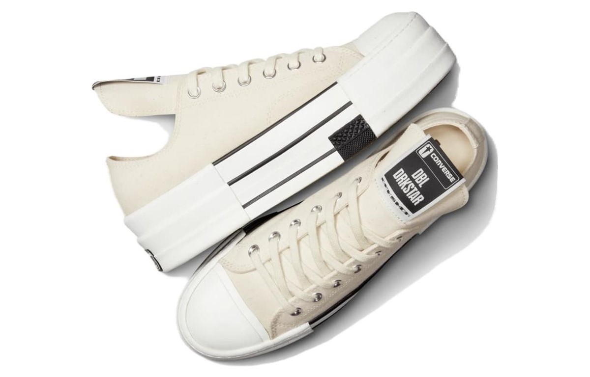 Size 11.5 - Rick Owens x Converse DRKSHDW DBL DRKSTAR Chuck 70 Low