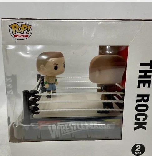 Funko Pop! WWE WrestleMania Ring John Cena and The Rock 2-Pack of Vinyl Figures