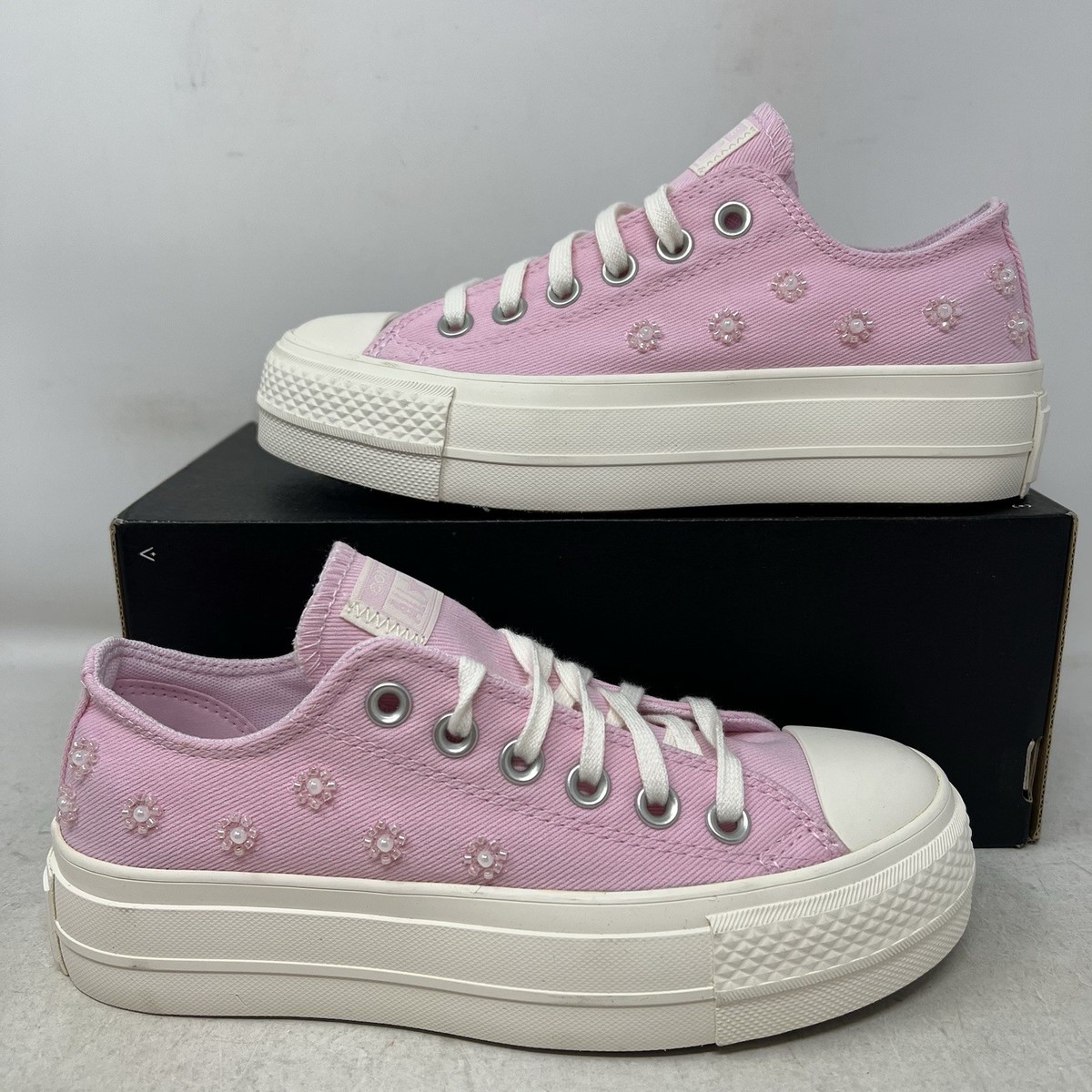 Converse Chuck Taylor All Star Lift Platform Low Pink Beads